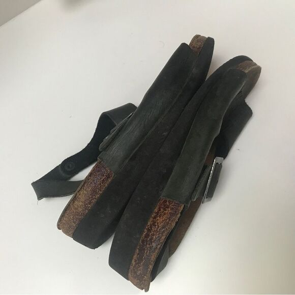 1990's Vintage Birkenstock Milano Sandals – Black Leather, Made in Germany (37) - Picture 7 of 15